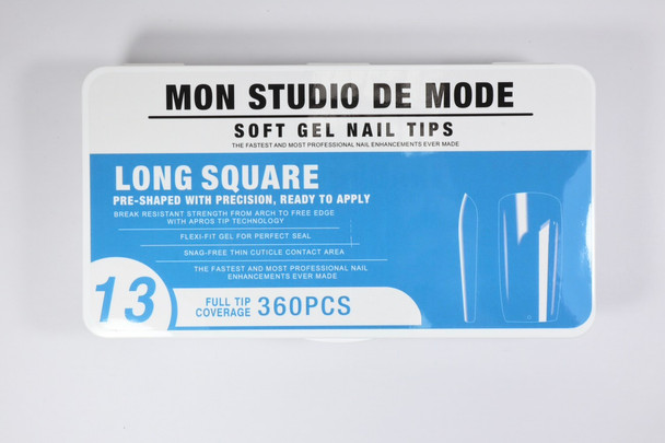Mon Studio de Mode Gel X tip box - Long Square (13)  360pcs