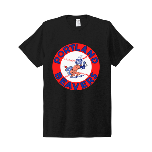 Portland Beavers logo tshirt - black