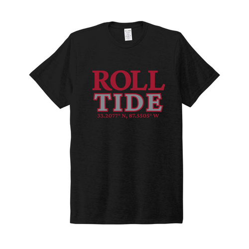 Roll Tide Alabama Stadium Coordinates Tee - black