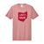 Love and Honor in a red ohio state outline with white words tee - pink