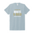 Up with the white and gold (Georgia tech) stadium coordinates tee - light blue