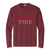 Roll Tide - Univ of Alabama Stadium Coordinates Long Sleeve Moisture Wicking Tee - maroon