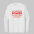 University of Nebraska football stadium coordinates LONG SLEEVE TEE - Husker Power - Go Big Red - white
