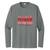 University of Nebraska football stadium coordinates LONG SLEEVE TEE - Husker Power - Go Big Red - iron heather