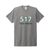 517 Fast Break Basketball T-Shirt | Vintage College Hoops Tee Inspired by Lansing Basketball Tradition - grey