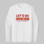 Let's Go Hokies Stadium Coordinates long sleeve tee - white