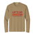 Let's Go Hokies Stadium Coordinates long sleeve tee - coyote brown