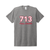 713 Fast Break Basketball T-Shirt | Vintage College Hoops Tee Inspired by Houston Basketball Tradition - grey