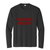 Hoosier Daddy? Long Sleeve performance tee - black tee with crimson lettering