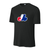 Expos logo on a black performance tee