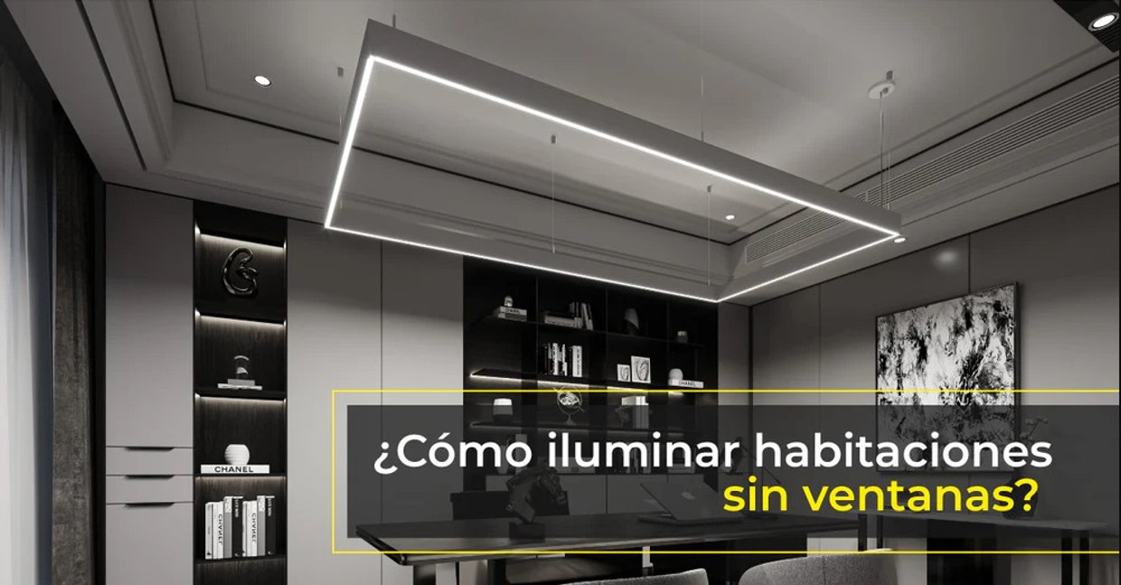 ¿Cómo iluminar habitaciones sin ventanas?