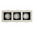Illux Lámpara Cuadro De Empotrar En Techo Blanco Negro 3X50 W Max 127 V TH-4232 Illux Lámpara Cuadro De Empotrar En Techo Blanco Negro 3X50 W Max 127 V TH-4232