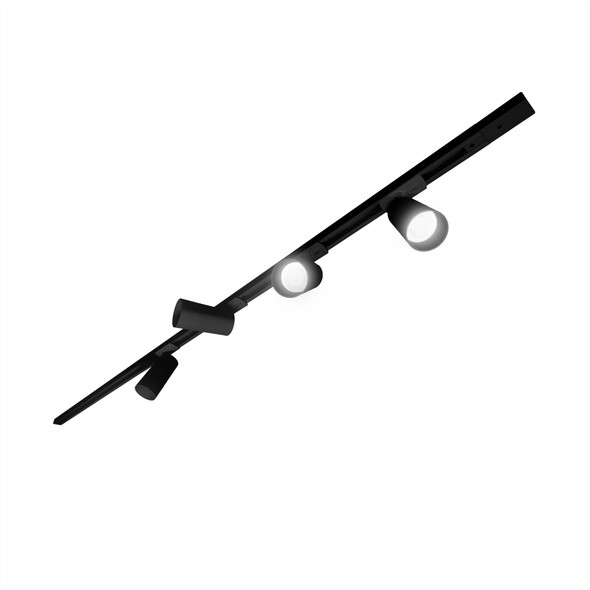 Illux Kit De 2 Rieles De 1 Metros De Sobreponer En Techo Con 4 Lámparas LED DENIZ Atenuables 10 W MAX 120 V~ TL-2911.RKT2