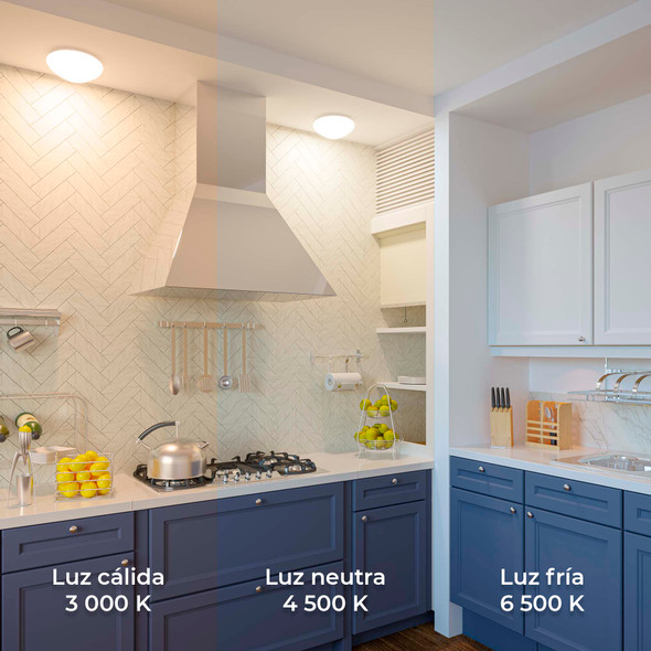 Illux Luminaria Led Moon De Sobreponer En Techo Blanco 10 W 100-277 V~ CCT Ajustable 3 000 K / 4 000 K / 6 000 K TL-6010.BMTC Illux Luminaria Led Moon De Sobreponer En Techo Blanco 10 W 100-277 V~ CCT Ajustable 3 000 K / 4 000 K / 6 000 K TL-6010.BMTC