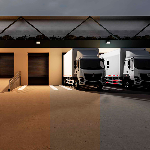 Illux Reflector LED Tritone de Sobreponer Negro 300 W 100-277 V~ Ajustable 3 000 K - 4 000 K - 6 500 K 33 000 -  36 000 Lm RL-36300.NMTC