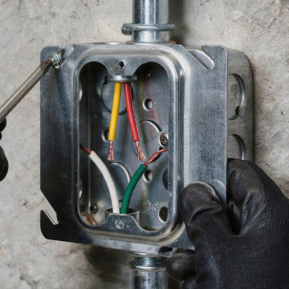Con-X Paquete 100 Placas para Interruptor y Contacto 4x4 Elevada 1/2 700-0612x100