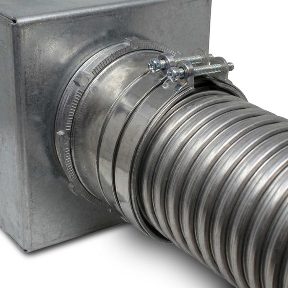 Con-X Paquete 10 Pzas Conector Recto para Tubo Flexible 3" Zinc 100-CRTF400x10