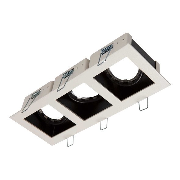 Illux Lámpara Cuadro De Empotrar En Techo Blanco Negro 3X50 W Max 127 V TH-4232