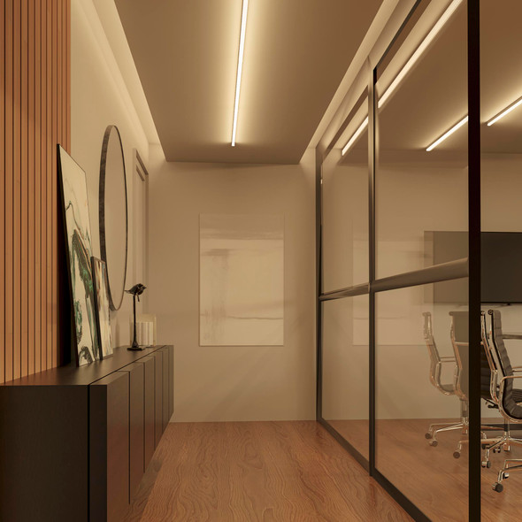 Illux Lámpara Led Slim Line De Sobreponer En Techo 18 W 100-277 V Con Sensor De Movimiento On/Off TL-1513.SENS
