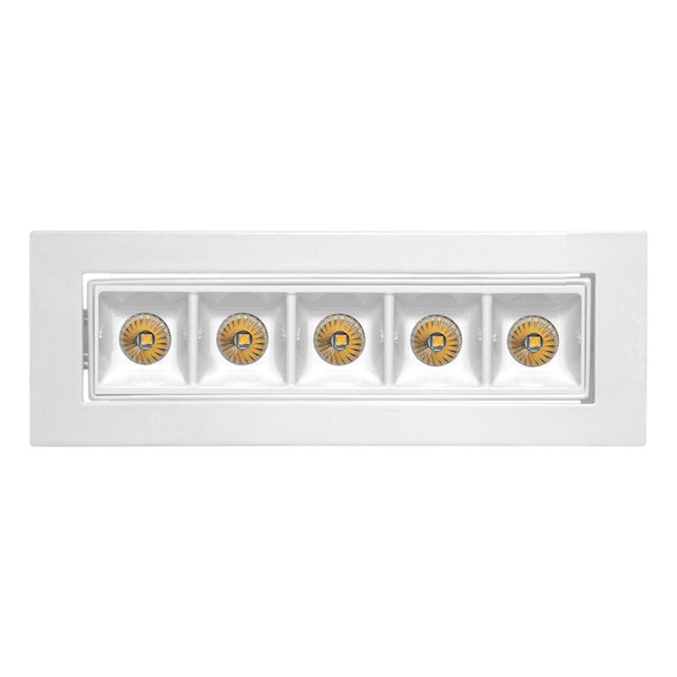 The Collection TL-2810.DIR Luminario RASTER DIRIGIBLE Para Empotrar En Techo 10 W