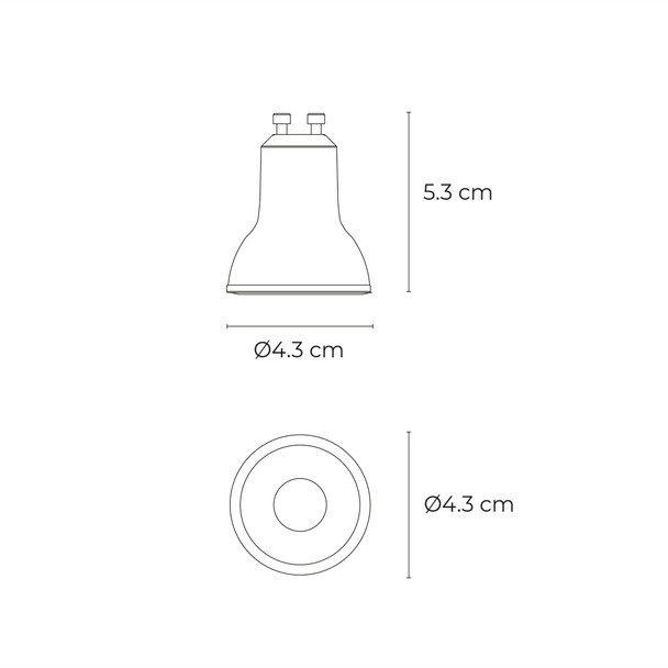 Illux Lámpara LED ELITA 7 W 120 V~ 2 700 K IRC 90 Atenuable Triac Ajustable 24°/36°/60° FL-10GU10.727AAI90D
