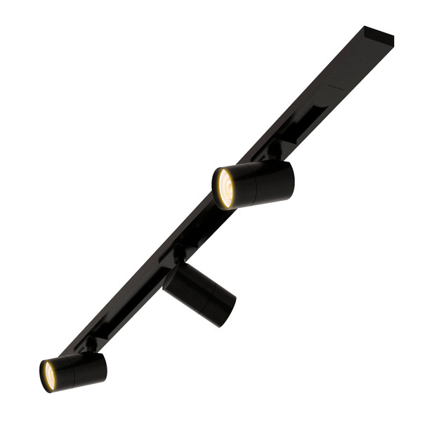 Illux TL-2911 Kit De Riel De 1 Metro De Sobreponer En Techo Con 3 Lámparas LED DENIZ Atenuables 10 W MAX 120 V~