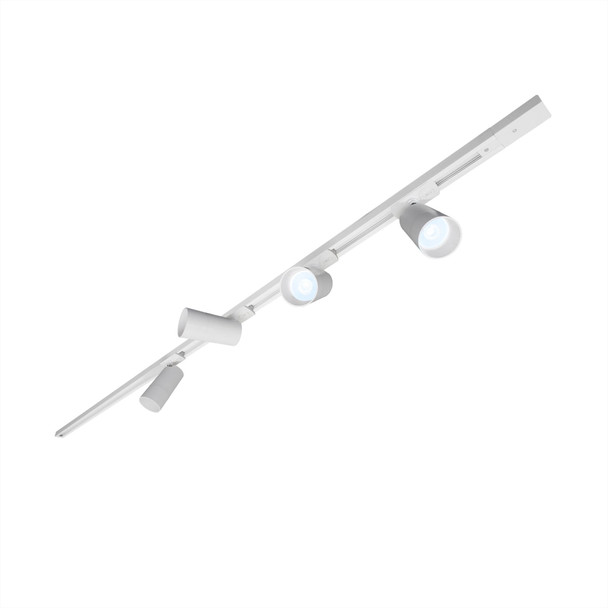 Illux Kit De 2 Rieles De 1 Metros De Sobreponer En Techo Con 4 Lámparas LED DENIZ Atenuables 10 W MAX 120 V~ TL-2911.RKT2