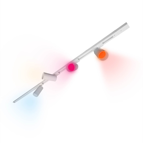 Illux Kit De 2 Rieles De 1 Metros De Sobreponer En Techo Con 4 Lámparas LED DENIZ Atenuables 10 W MAX 120 V~ TL-2911.RKT2