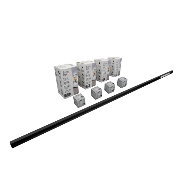 Illux Kit De 2 Rieles De 1 Metros De Sobreponer En Techo Con 4 Lámparas LED DENIZ Atenuables 10 W MAX 120 V~ TL-2911.RKT2