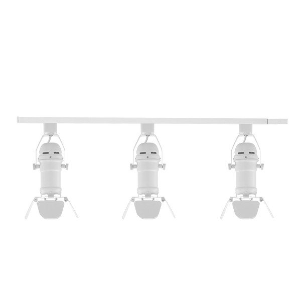 Illux Kit De Riel De 1 Metro De Sobreponer En Techo Con 3 Lámparas LED Fama Con Cortadores Atenuable 50 W MAX 120 V~ TL-5141.RKT1