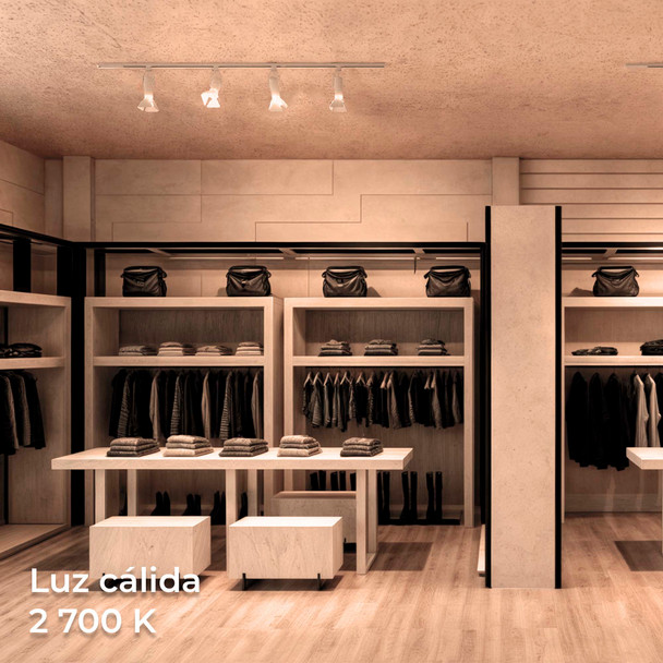 Illux Kit De 2 Rieles De 1 Metro De Sobreponer En Techo Con 4 Lámparas LED Fama Con Cortadores  Atenuable 50 W MAX 120 V~ TL-5141.RKT2