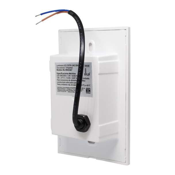 Illux ML-9904 Luminaria Led Costa Line Senda II De Empotrar En Muro 2 W 100-277 V ~ 2 700 K