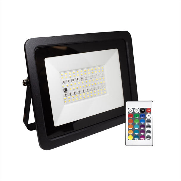 Illux Reflector Led Spectra De Sobreponer En Piso Negro 50 W 100-277 V~ RGBW RL-3650.NRGBW