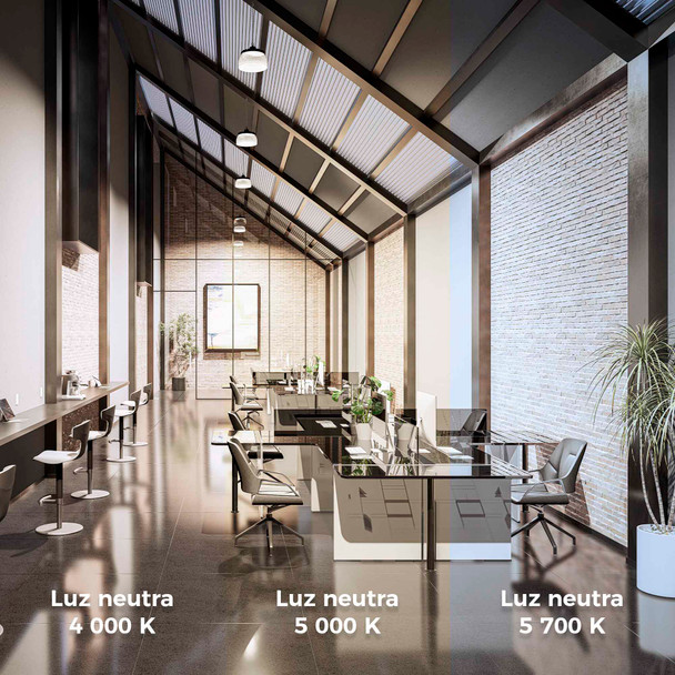 Illux Luminaria Led Industrial High Bay De Suspender En Techo Negro 240 W 100-277 V~ Ajustable 4 000 K 39 145 Lm / 5 000 K 40 621 Lm / 5 700 K 38 646 Lm 120° TL-86240.NMT120CWCMS