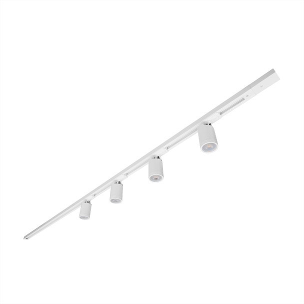 Illux Kit De Riel De 2 Metro De Sobreponer En Techo Con 4 Lámparas Led Deniz 10 W Max 120 V TL-2910.RKT2