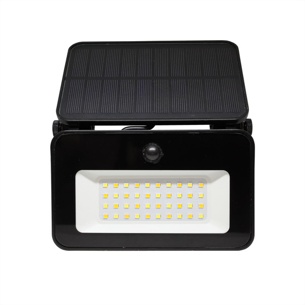 Illux Lámpara Reflector LED Soleil Solar De Sobreponer En Muro Negro 8 W CCT Ajustable 3.7 V- MTC 3 000 K - 4 000 K - 6 500 K MS-4708.NMTC