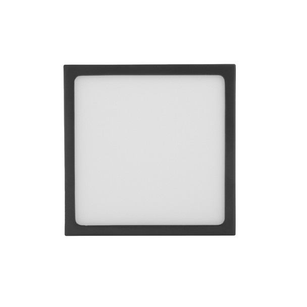 Illux Lámpara LED Frame Cuadrada de Sobreponer en Techo Negro 12 W 100-277 V~ Ajustable 3 000 K - 4 000 K - 6 000 K TL-2809.MTC