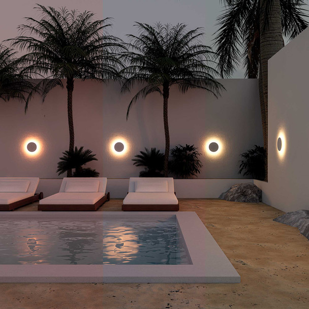 Illux Lámpara LED Costa Line Halo De Sobreponer En Muro 18 W 100-277 V ~ 2 200 K - 2 600 K - 3 000 K ML-9918.MTC