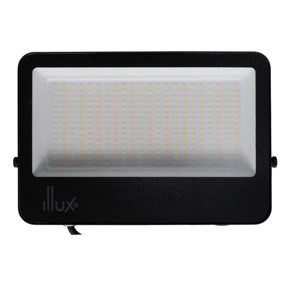 Illux Reflector LED Tritone de Sobreponer Negro 100 W 100-277 V~ Ajustable 3 000 K - 4 000 K - 6 500 K 11 000 -  12 000 Lm RL-36100.NMTC