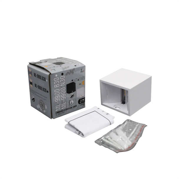 Illux Lámpara LED Costa Line Zenith de Sobreponer en Muro 2 W 100-277 V~ 3 000 K ML-9900