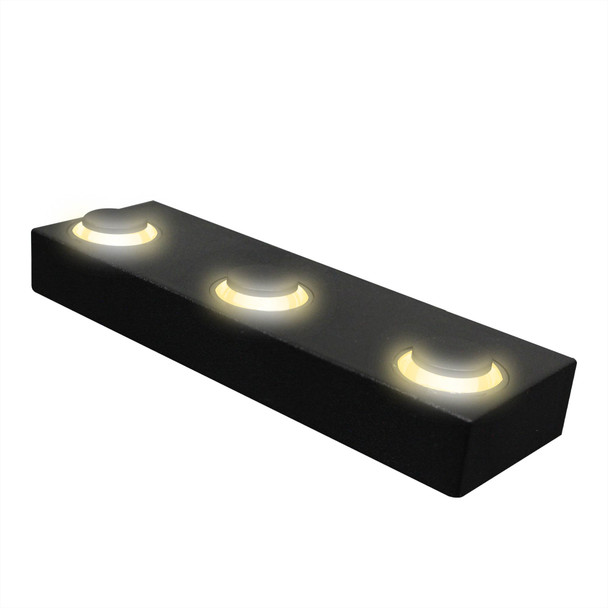 Illux Lámpara LED Costa Line Arcus III De Sobreponer En Muro Negro 6 W 100-277 V ~ 3 000 K ML-9921.N30