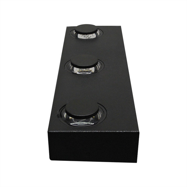 Illux Lámpara LED Costa Line Arcus III De Sobreponer En Muro Negro 6 W 100-277 V ~ 3 000 K ML-9921.N30