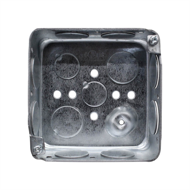Con-X Caja de Conexión 4x4 Estándar Cuadrada Pasos de 3/4 Pulgada para Registro de Paso y Derivación Eléctrica Metálica Paquete 50 Piezas 700-01E34x50