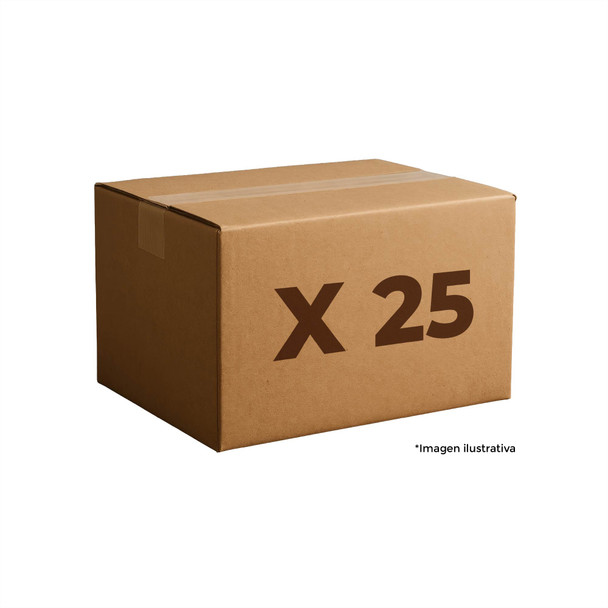 Con-X Paquete 25 Caja Eléctrica 4x4 Registro de Paso 1 Pulgada 700-02R01x25