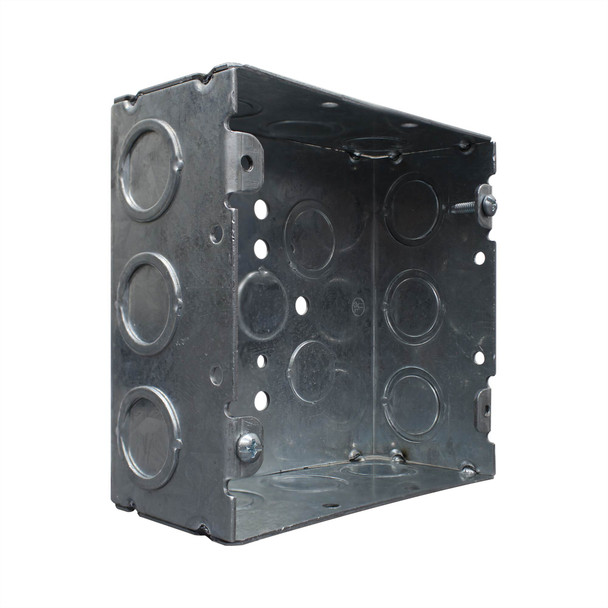 Con-X Paquete 25 Pzas Caja de Conexión Reforzada Cuadrada Salidas Mixtas 1/2 y 3/4 700-03R1234x25