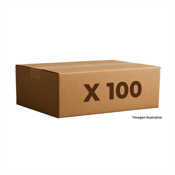 Con-X Paquete 100 Placas para Interruptor y Contacto 4x4 Elevada 3/4 700-0634x100