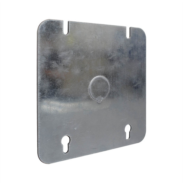 Con-X Paquete 100 Sobretapas Cuadradas Planas 4-11/16” con Salida Trasera para Caja de Salida 700-0712x100