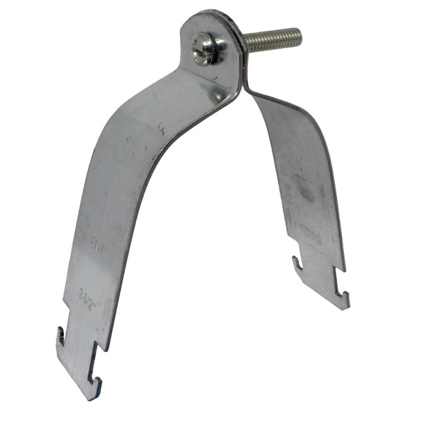 Con-X Paquete de 50 Abrazaderas Unicanal para Tubo Conduit de 2 1/2 Pulgadas, Soporte de Acero C.14 para Perfil Unicanal 100-AUNP212x50