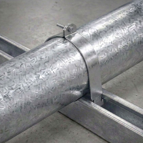 Con-X Paquete de 30 Abrazaderas Unicanal para Tubo Conduit de 4 Pulgadas, Soporte de Acero C.14 para Perfil Unicanal 100-AUNP400x30