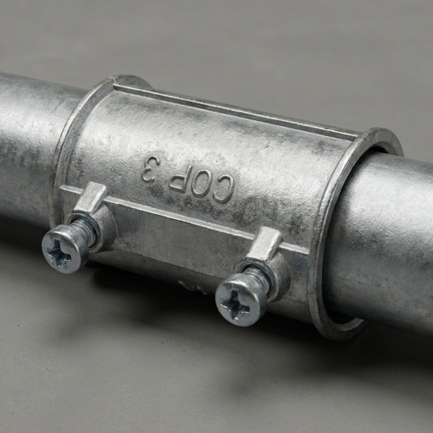 Con-X Paquete 200 Coples Americanos de Zinc 1 Pulgada para Tubo Conduit de Pared Delgada 100-COPZ100x200